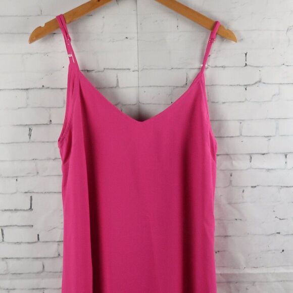 LULU'S SWEET SURPRISE PINK HIGH LOW MAXI DRESS WITH ADJUSTABLE STRAPS SIZE M - Picture 11 of 12